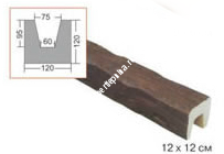 Декоративная балка Saarpor Decosa (дуб светлый) 120х120x3000 мм