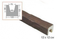 Декоративная балка Saarpor Decosa (дуб темный) 120х120x3000 мм