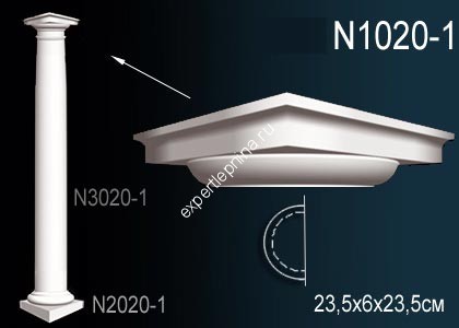 Капитель полуколонны Perfect N1020-1